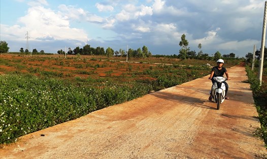 Khu vực xẻ bán 320 lô đất dự trữ phát triển công - nông nghiệp trái phép ở xã Diên Phú (TP.Pleiku). Ảnh: ĐÌNH VĂN