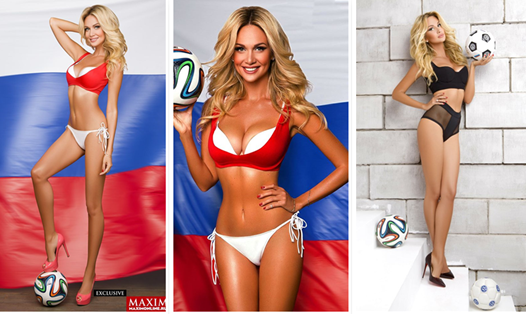 Vẻ đẹp vạn người mê của hoa hậu Nga làm đại sứ World Cup 2018.
