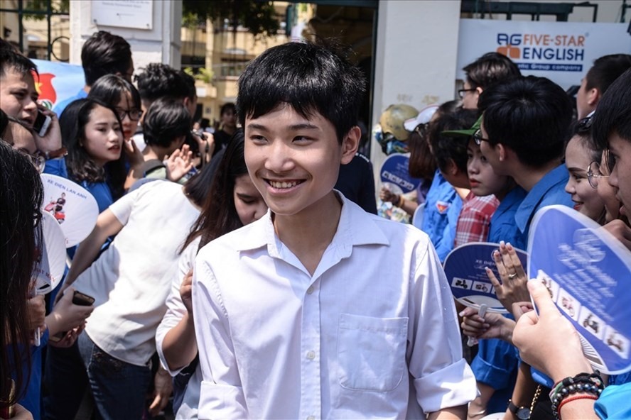 Thí sinh tham gia kỳ thi tuyển sinh vào lớp 10 của Hà Nội, Ảnh: Thảo Anh