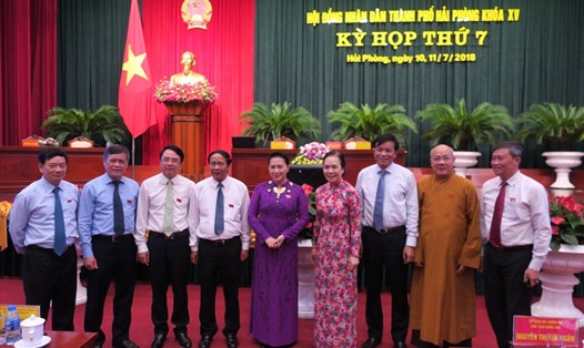 Chủ tịch Quốc hội Nguyễn Thị Kim Ngân dự kỳ họp thứ 7 HĐND TP Hải Phòng