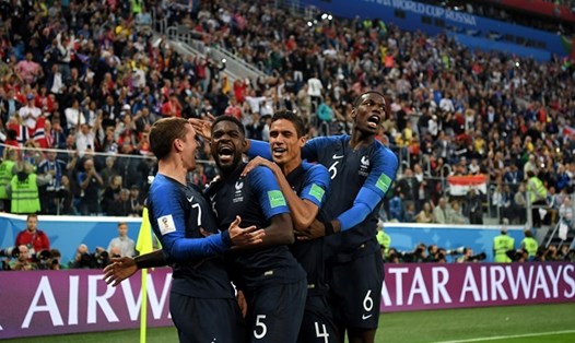 Đánh bại ĐT Bỉ với tỉ số tối thiểu 1-0, Pháp đã là cái tên đầu tiên giành quyền vào chơi trận chung kết World Cup 2018. Ảnh: FIFA
