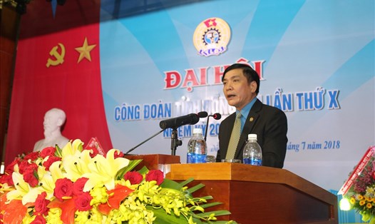 Chủ tịch Bùi Văn Cường phát biểu tại Đại hội