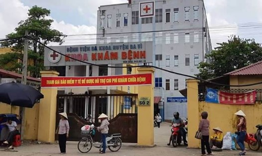 Bệnh viện đa khoa Ba Vì - nơi xảy ra sự cố đáng tiếc