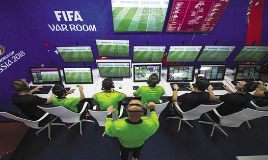Phòng điều hành công nghệ VAR tại World Cup 2018. Ảnh: FIFA