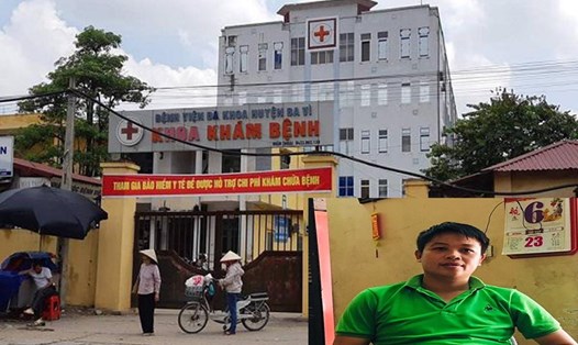 Bệnh viện Ba Vì - nơi xảy ra vụ trao nhầm con và anh Phùng Giang Sơn - bố của một trong hai cháu bé Ảnh: IT.