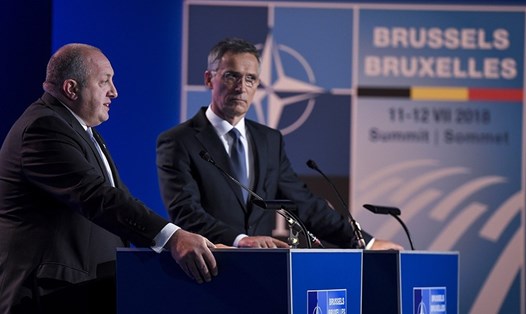 Hội nghị thượng đỉnh NATO được tổ chức ở Brussels ngày 11-12.7. Ảnh: EPA