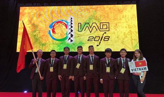 Học sinh Việt Nam tham dự Olympic Toán học quốc tế năm 2018.