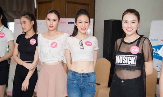 Các thí sinh phía Bắc Hoa hậu Việt Nam 2018