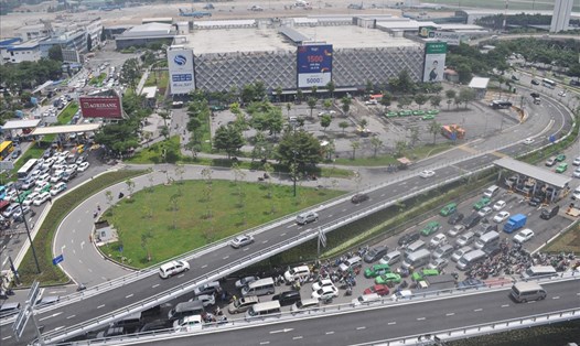 Đơn vị tự vấn chưa cập nhật chính xác hệ thống giao thông khu vực xung quanh sân bay Tân Sơn Nhất.  Ảnh: M.Q
