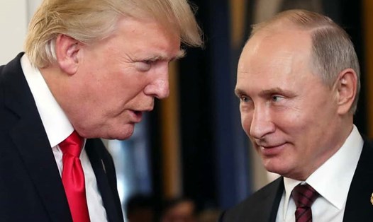Tổng thống Donald Trump và Vladimir Putin trong một lần gặp mặt. Ảnh: Sputnik