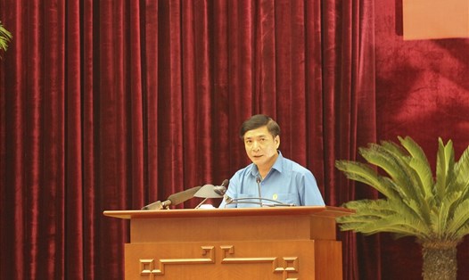 Chủ tịch Tổng Liên đoàn Lao động Việt Nam Bùi Văn Cường. 