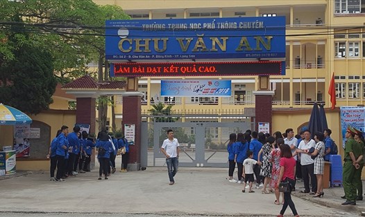 35 thí sinh có điểm thi bất thường của Lạng Sơn đều thi tại điểm trường THPT chuyên Chu Văn An, Lạng Sơn. Ảnh: Trang Liễu/Dân Việt