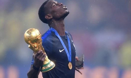 Pogba đã để lại những dấu ấn trong lối chơi chung của ĐT Pháp ở VCK World Cup 2018. Ảnh: Getty Images.