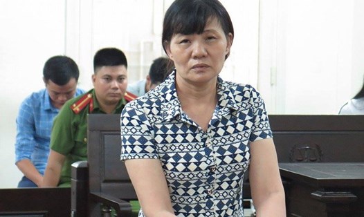 Trần Thị Sáu hầu tòa nhận án chung thân ngày 2.7. Ảnh: D.T