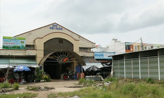 Chợ trung tâm thị trấn Một Ngàn. Ảnh:Bảo Trung