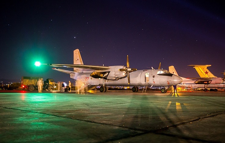 Căn cứ không quân Nga ở Syria bị UAV tấn công ngày 21.7. Ảnh: Tass. 