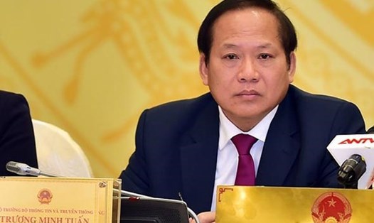 Bộ trưởng Bộ Thông tin và Truyền thông Trương Minh Tuấn (Ảnh: PV)