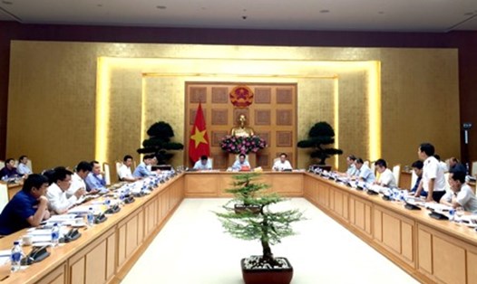 Cuộc họp về tiến độ xây dựng dự án Luật sửa đổi, bổ sung một số điều của Luật Đầu tư công. Ảnh: Nguyễn Hoàng. 