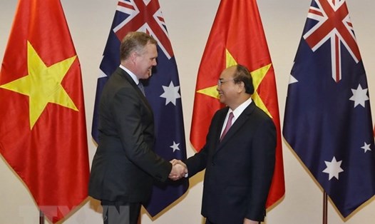 Thủ tướng Nguyễn Xuân Phúc tiếp ông Tony Smith - Chủ tịch Hạ viện Australia đang thăm chính thức Việt Nam. Ảnh: TTXVN. 