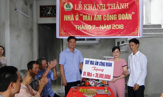 LĐLĐ tỉnh Thái Bình luôn có những hỗ trợ kịp thời cho đoàn viên khó khăn về nhà ở.