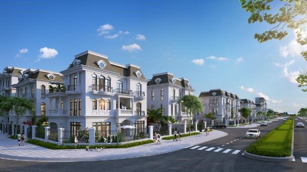 Những căn biệt thự Pháp tại phân khu Hoa Hồng - Vinhomes Star City (hình ảnh minh họa) 