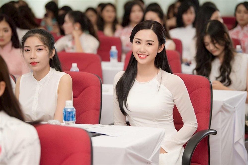 Phạm Ngọc Linh trong buổi sơ khảo Hoa hậu Việt Nam 2018. Ảnh: BTC