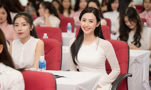 Phạm Ngọc Linh trong buổi sơ khảo Hoa hậu Việt Nam 2018. Ảnh: BTC
