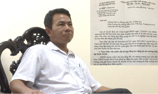 Ông Nguyễn Tuệ Sơn, Trưởng phòng Nội vụ huyện Thanh Oai