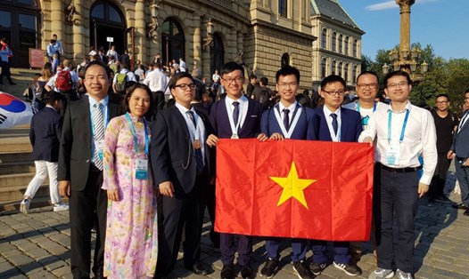 Đội tuyển quốc gia Việt Nam dự thi Olympic Hoá học Quốc tế năm 2018. Ảnh: BTC