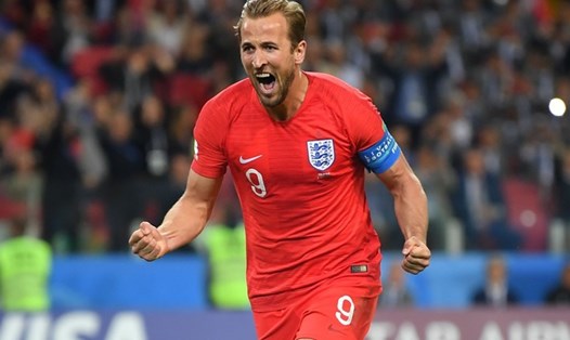 Kane ghi bàn thắng mở tỉ số cho Anh trước Colombia ở vòng 1/8. Ảnh: FIFA