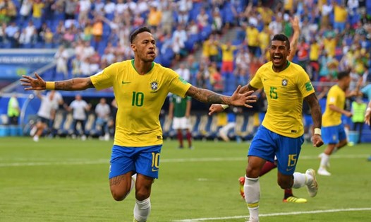 Brazil đã vào tứ kết World Cup 2018 sau chiến thắng trước Mexico. Ảnh: FIFA