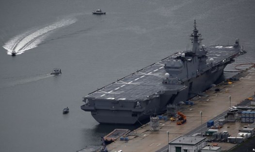 Tàu chở trực thăng Kaga của Nhật Bản. Ảnh: Reuters