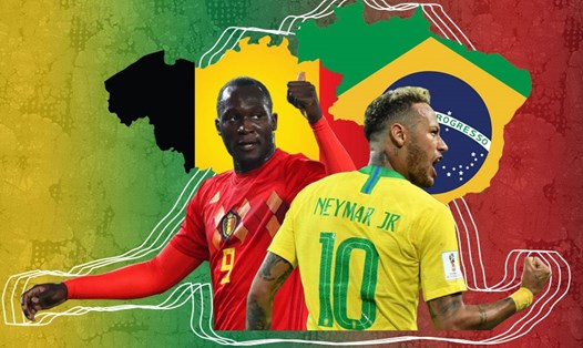 Brazil và Bỉ tạo nên trận chung kết sớm tại tứ kết World Cup 2018. Ảnh: Omega