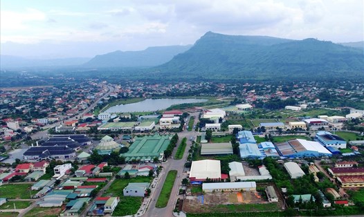 Thị trấn Lao Bảo của huyện miền núi Hướng Hóa hôm nay. Ảnh: HT


