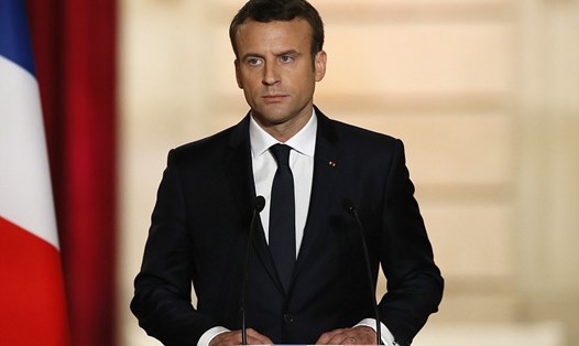Tổng thống Pháp Emmanuel Macron. Ảnh: AP.
