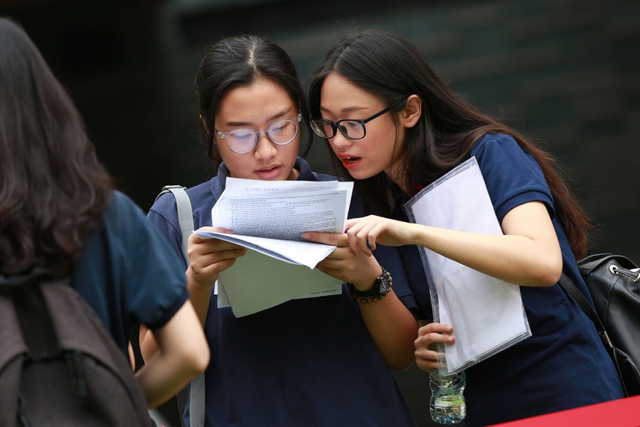 Dự kiến đến ngày 11.7 sẽ công bố kết quả điểm thi tốt nghiệp THPT 2018, nhưng hiện vẫn còn nhiều tranh cãi, trong đó có độ khó của môn Toán. Ảnh: HẢI NGUYỄN