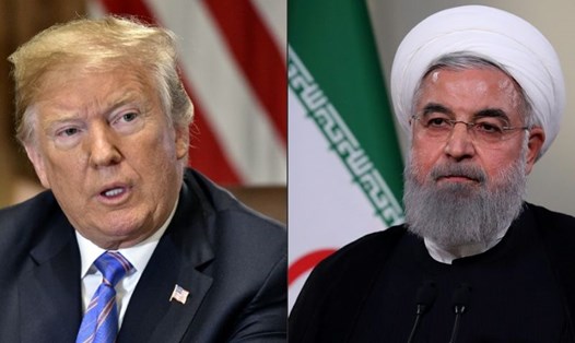 Tổng thống Mỹ và Tổng thống Iran. Ảnh: AFP. 