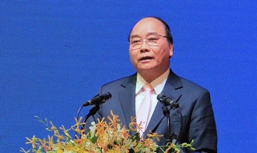 Thủ tướng Nguyễn Xuân Phúc phát biểu chỉ đạo tại hội nghị (ảnh: Trần Lưu)