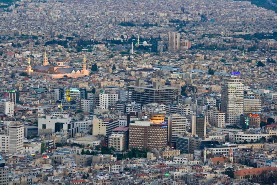 Thủ đô Damascus bị mục tiêu thù địch xâm nhập không phận. Ảnh: TS. 