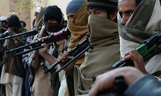 Các chiến binh của phong trào Taliban, Afghanistan - Ảnh: AFP 