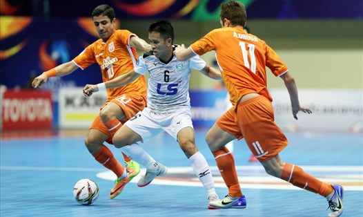Thái Sơn Nam gặp nhiều khó khăn trước lối chơi đẳng cấp của đại diện đến từ Iran, nền futsal hàng đầu châu lục.,