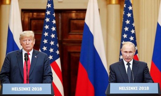 Tổng thống Nga và Tổng thống Mỹ. Ảnh: Reuters. 