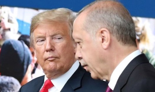Tổng thống Donald Trump và Recep Erdogan. Ảnh: AFP