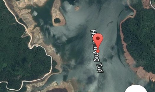 Hồ Thượng Tuy nơi xẩy ra vụ đuối nước của 2 chị em ruột