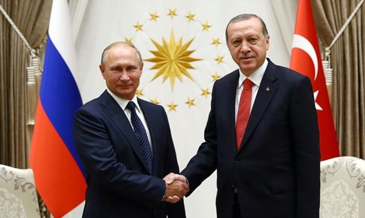 Tổng thống Nga Vladimir Putin và Tổng thống Thổ Nhĩ Kỳ Recep Tayyip Erdogan.
