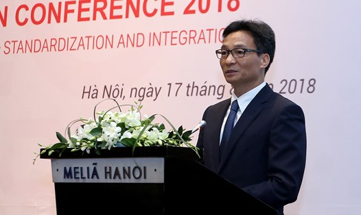 Phó Thủ tướng Vũ Đức Đam phát biểu chỉ đạo tại Hội thảo Giáo dục năm 2018. Ảnh: VGP/Đình Nam