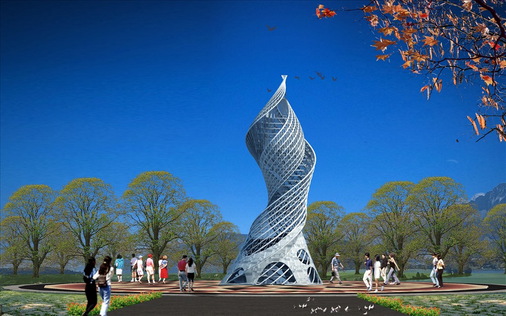 Mô phỏng công viên Phạm Văn Đồng khi hoàn thành.