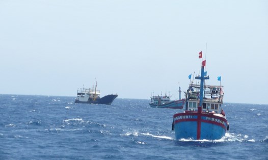 Một tàu cá cùng 5 ngư dân mất tích bí ẩn trên biển. Ảnh minh họa.