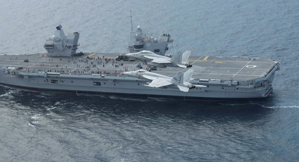 Tàu sân bay khủng của Anh “Queen Elizabeth” chuẩn bị tập trận chung với Mỹ - Ảnh: Reuters