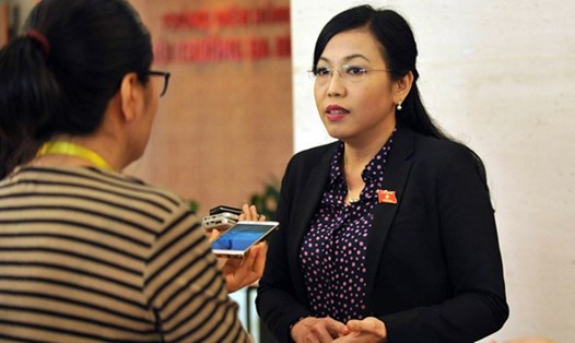 Phỏng vấn bà Nguyễn Thanh Hải - Trưởng ban Dân nguyện của QH.Ảnh: PV